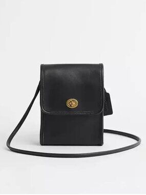 Coach Legacy Vintage 90s Scooter Messenger Crossbody Bag Black D8B 9893 USA Made